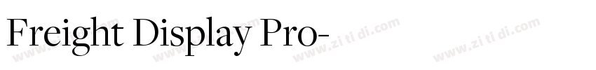 Freight Display Pro字体转换